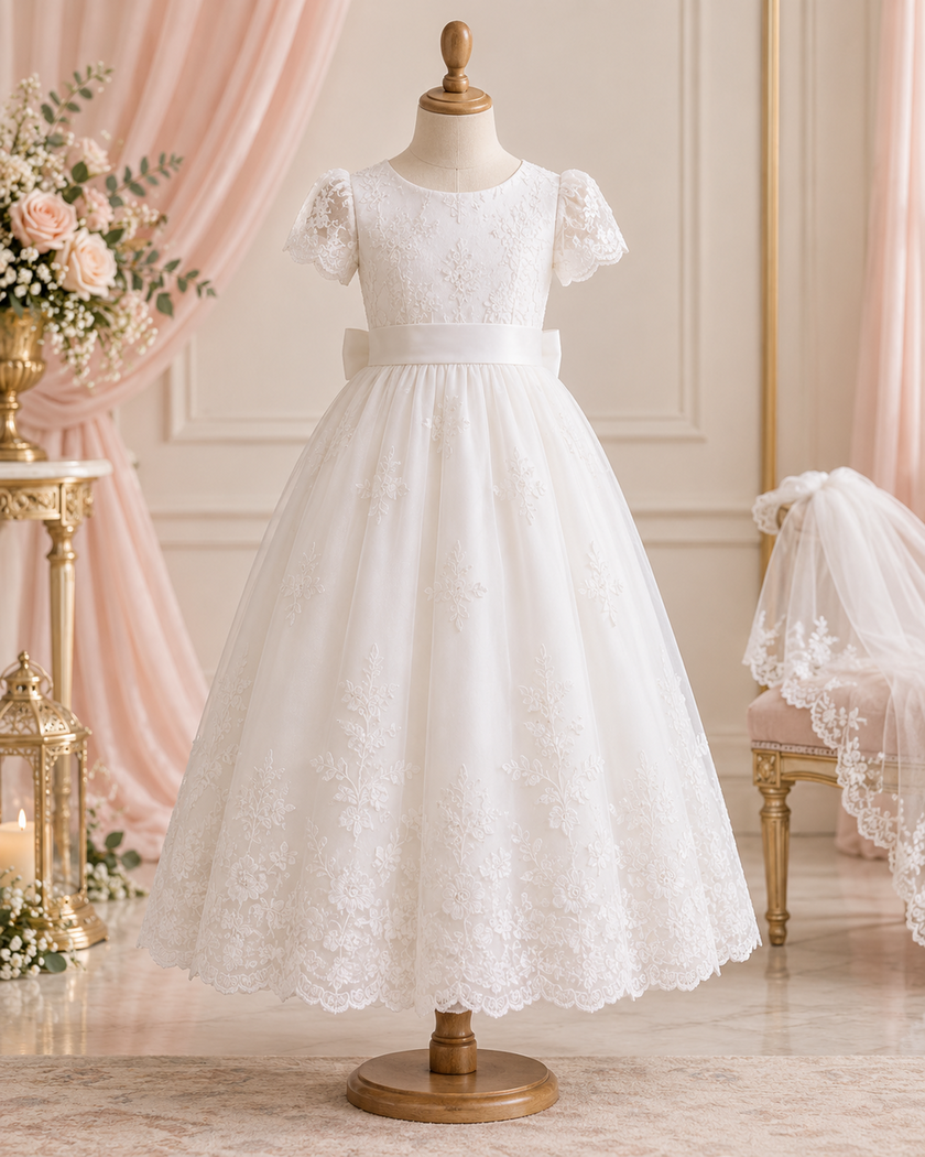 Vestido blanco de Primera Comunión
